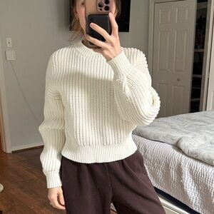 Banana Republic Cream Crew Neck Sweater
